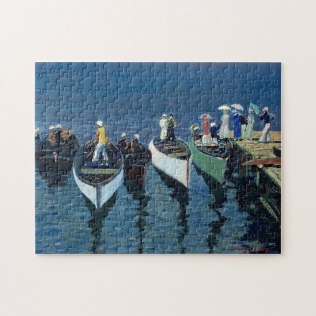 Urlaub auf dem Hudson | George Luks Puzzle (Horizontal)