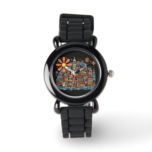 Urlaub auf einer Insel Armbanduhr (Vorderseite)