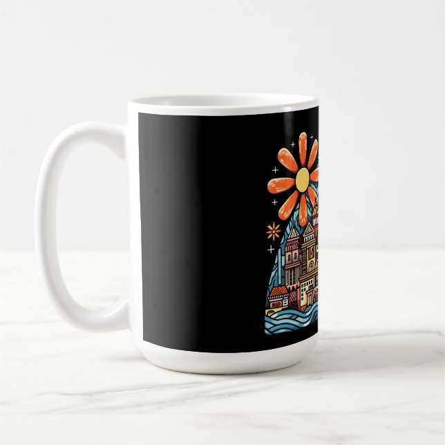 Urlaub auf einer Insel Kaffeetasse (Links)