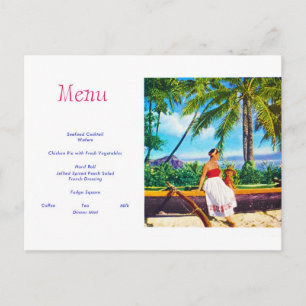 Urlaub auf Hawaii im Stil der alten Zeit Postkarte