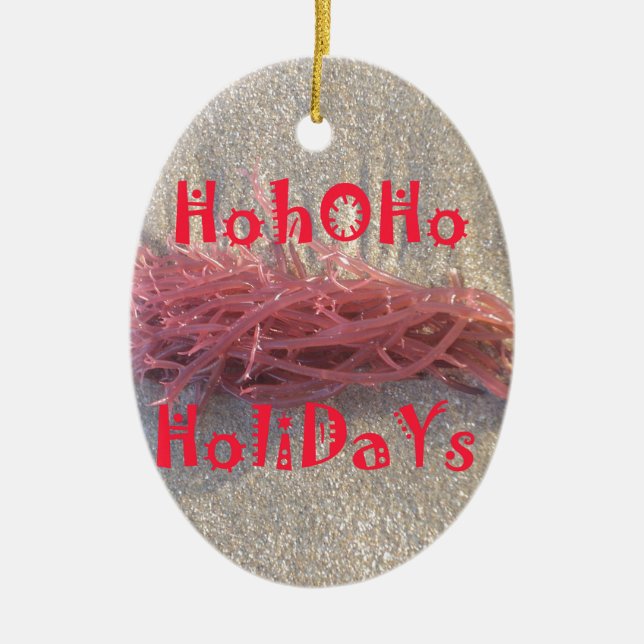 Urlaub aus der Beach Collection. Keramik Ornament (Vorne)