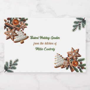 Urlaub Backen aus der Küche von Lebensmitteletikett