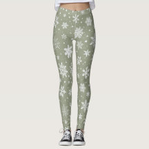 Urlaub Blassgrüne und weiße Schneeflocken