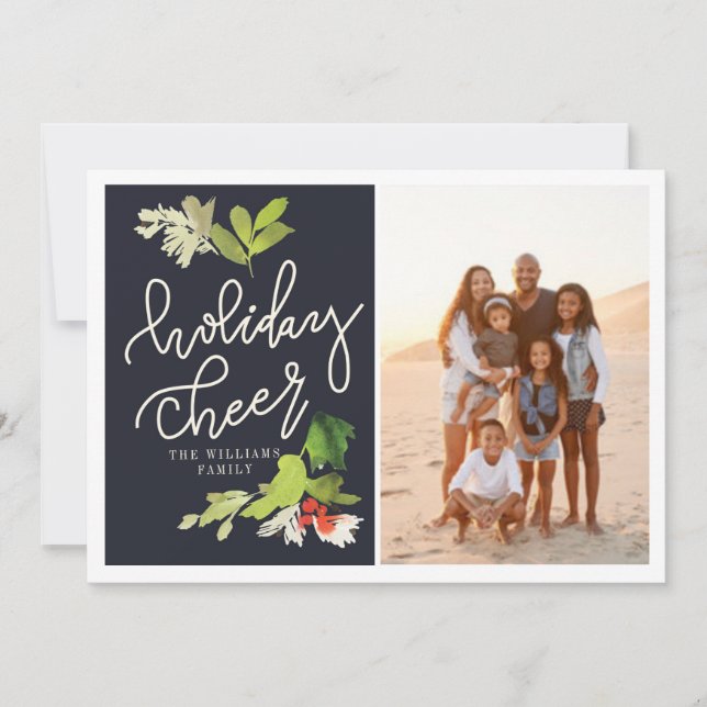 URLAUB CHEER FEIERTAGSKARTE (Vorderseite)