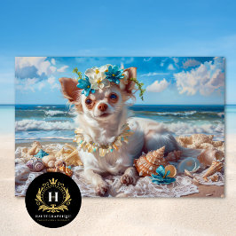 Urlaub Chihuahua Welpe Decoupage Seidenpapier