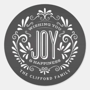 URLAUB CHRISTMAS CHALK ART ORNAMENT STICKERS