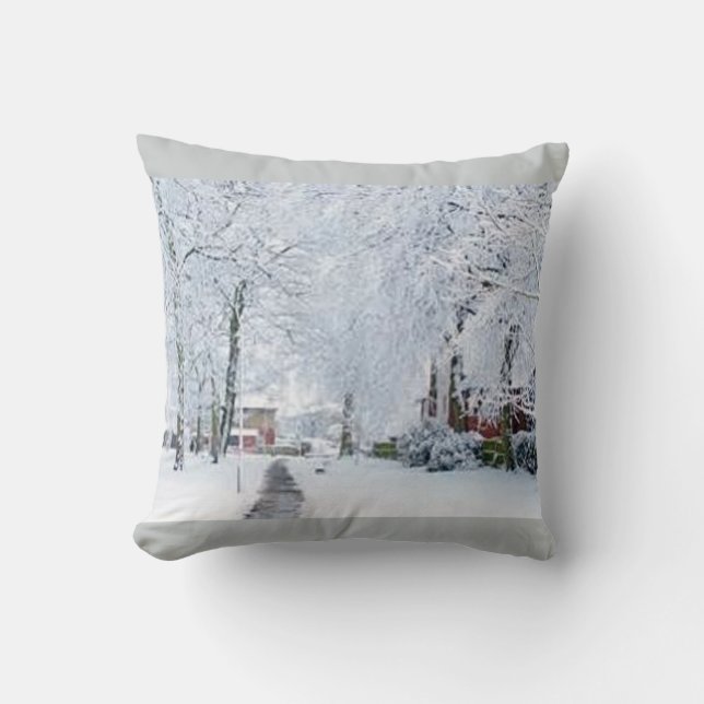 URLAUB CHRISTMAS WINTER WONDERLAND DURCH PILLOW KISSEN (Vorderseite)