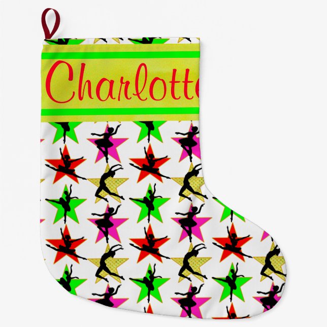 URLAUB DANCER PERSONALISIERTE CHRISTMAS STRUMPF GROßER WEIHNACHTSSTRUMPF (Vorderseite)