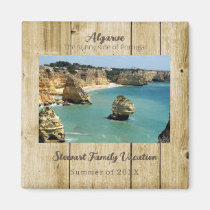 Urlaub der Strandfamilie an der Algarve in Portuga Magnet
