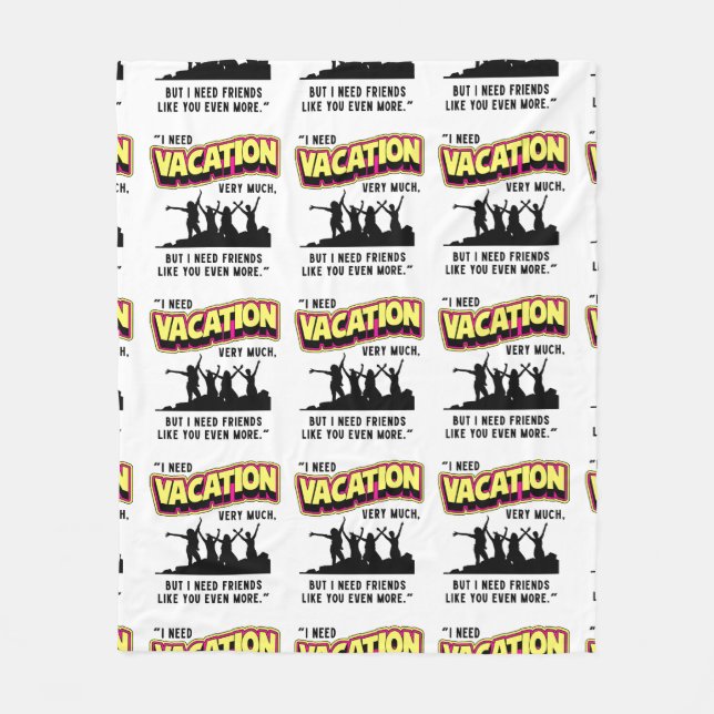 URLAUB FLEECEDECKE (Vorderseite)