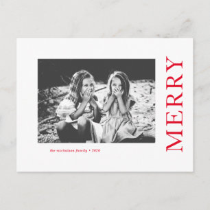 URLAUB FOTO CHRISTMAS Frohe Weihnachten Postkarte