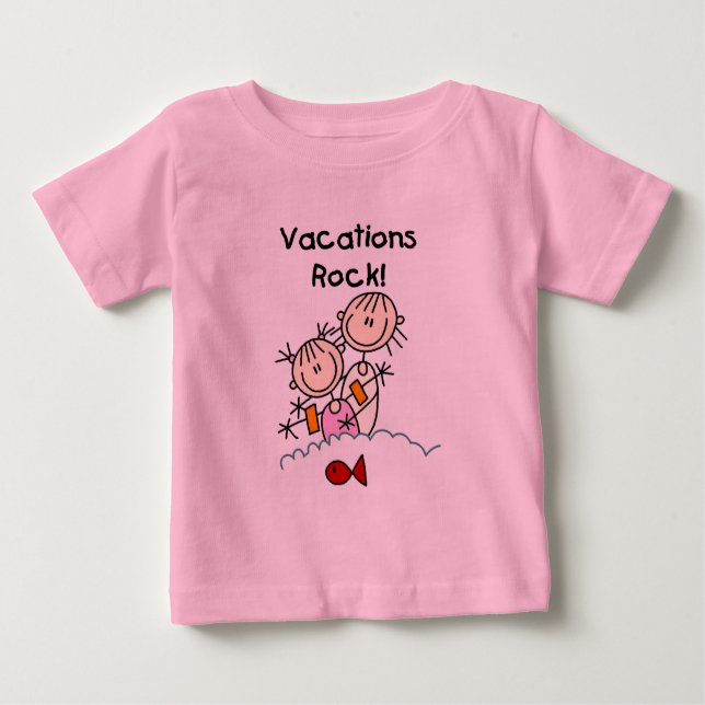 Urlaub Gesteinte T - Shirt und Geschenke (Vorderseite)
