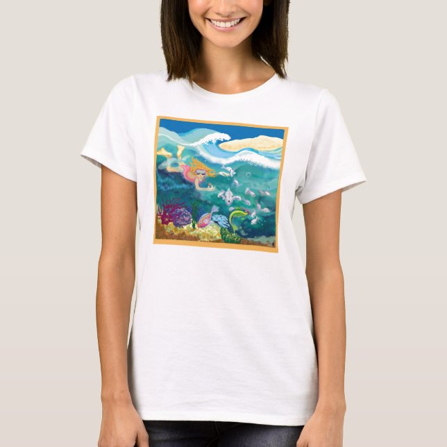 Urlaub im Meer T-Shirt (Vorderseite)