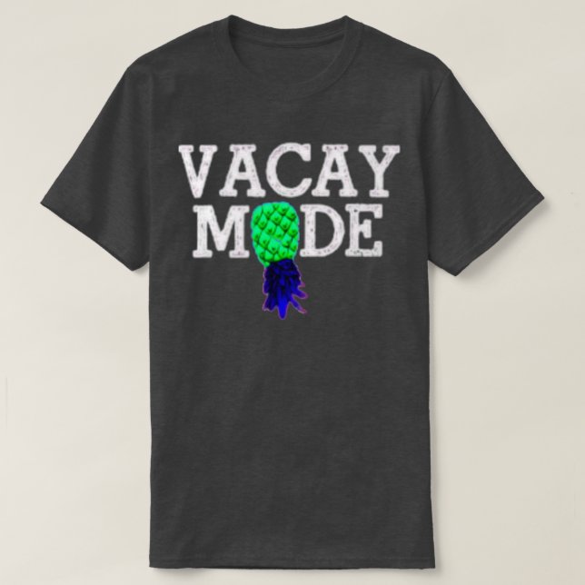 Urlaub im Vacay-Modus Sommerurlaub auf den Kopf An T-Shirt (Design vorne)