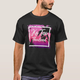 Urlaub im Vintage-Stil Thailand Asien Thai Koh Ko T-Shirt