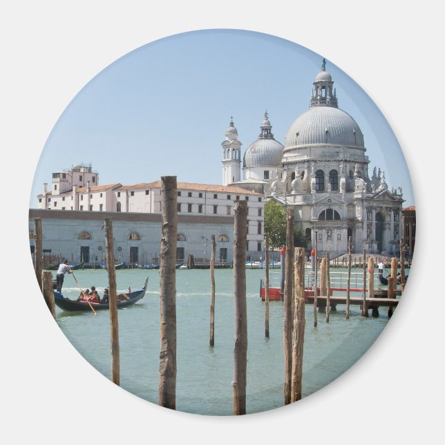 Urlaub in der Landschaft von Venedig Rundmagnet Magnet (Vorne)