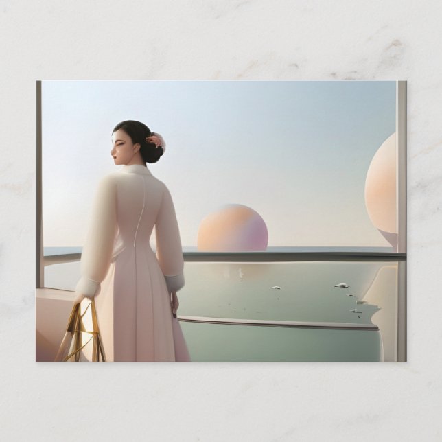 Urlaub in einem seltsamen Land Postkarte (Vorderseite)