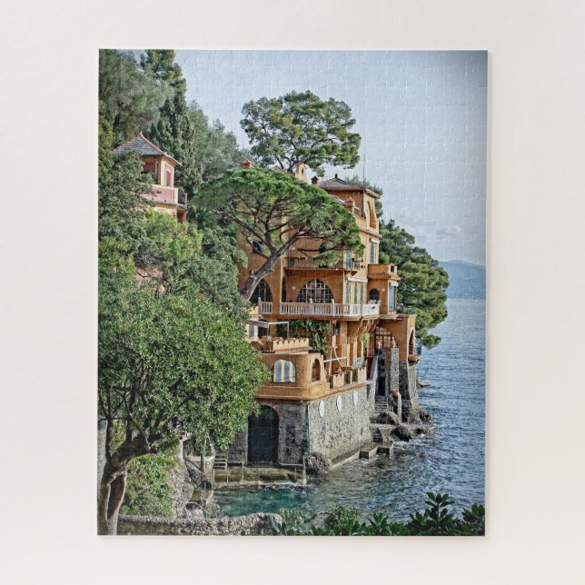 Urlaub in Italien - Portofino - 16x20 - 520 Stk. Puzzle (Vertikal)