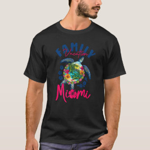 Urlaub in Miami Florida Meeresschildkröte passende T-Shirt