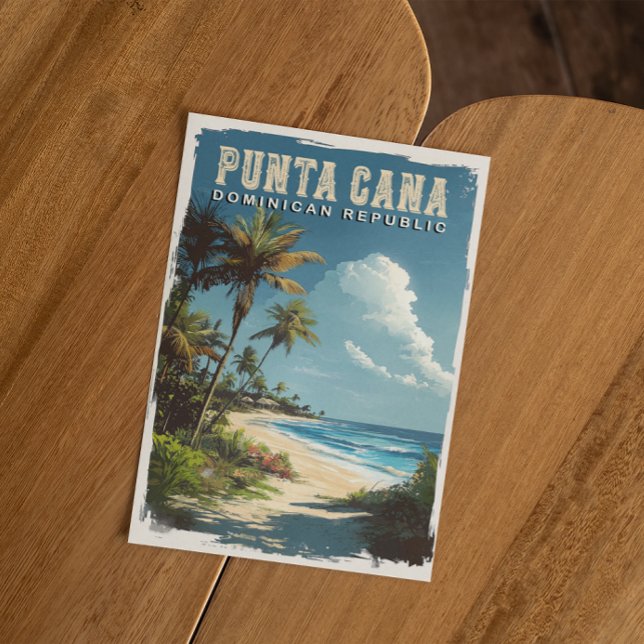Urlaub in Punta Cana: Erinnerungen mit einem Vinta Postkarte (Von Creator hochgeladen)