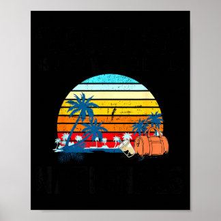 Urlaub ist, was wir Nationals Reisen Retro nennen Poster