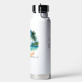 Urlaub, Lasst Uns Zum Strand Gehen Trinkflasche