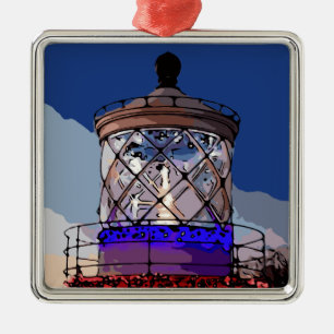 URLAUB LIGHTHOUSE ORNAMENT AUS METALL