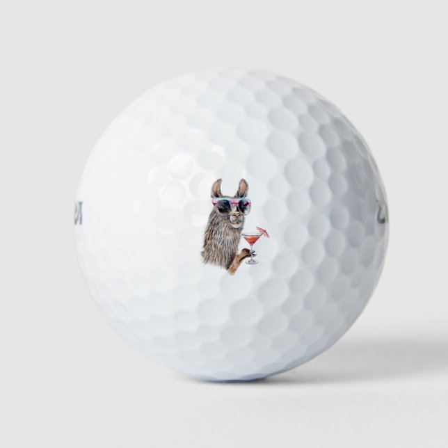 Urlaub Llama Golfball (Vorderseite)