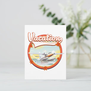 Urlaub Logo Feiertagspostkarte