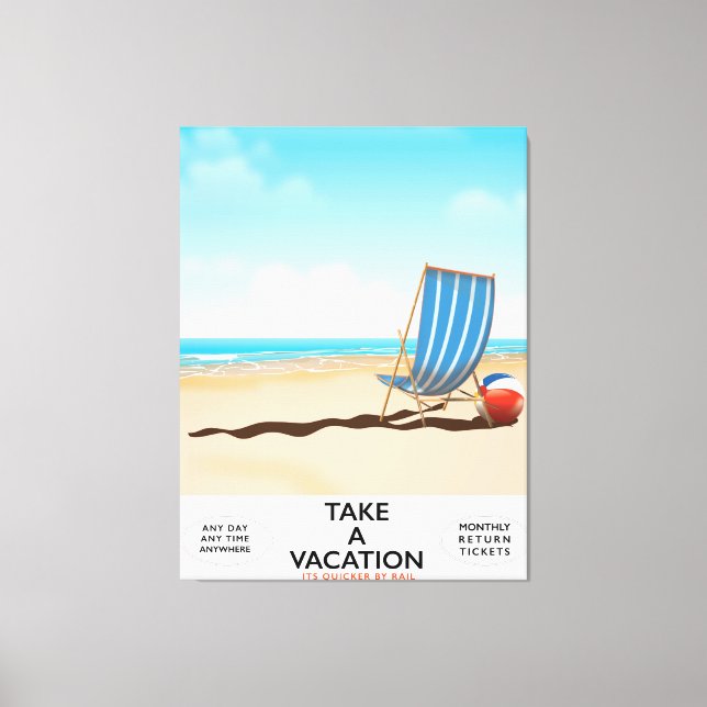 Urlaub machen leinwanddruck (Vorderseite)