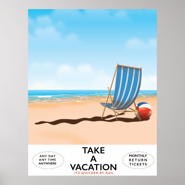 Urlaub machen poster (Vorne)