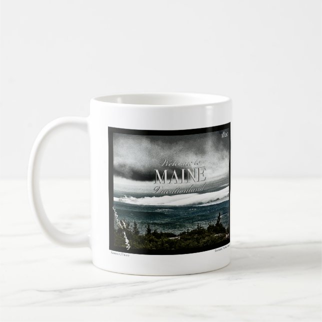 Urlaub, Maine Kaffeetasse (Links)