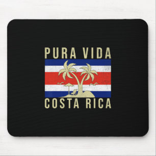 Urlaub mit der Familie im Costa Rica-Flagge Pura V Mousepad