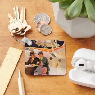 Urlaub mit der Familie im Wasserflugzeug mit Prope Schlüsselanhänger