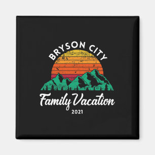 Urlaub mit der Familie in den Bergen von North Car Magnet