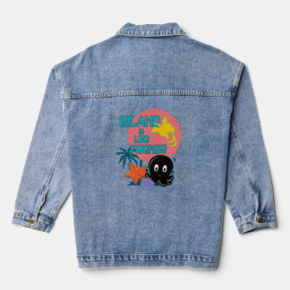 Urlaub mit meinen Freunden poesie Jeansjacke