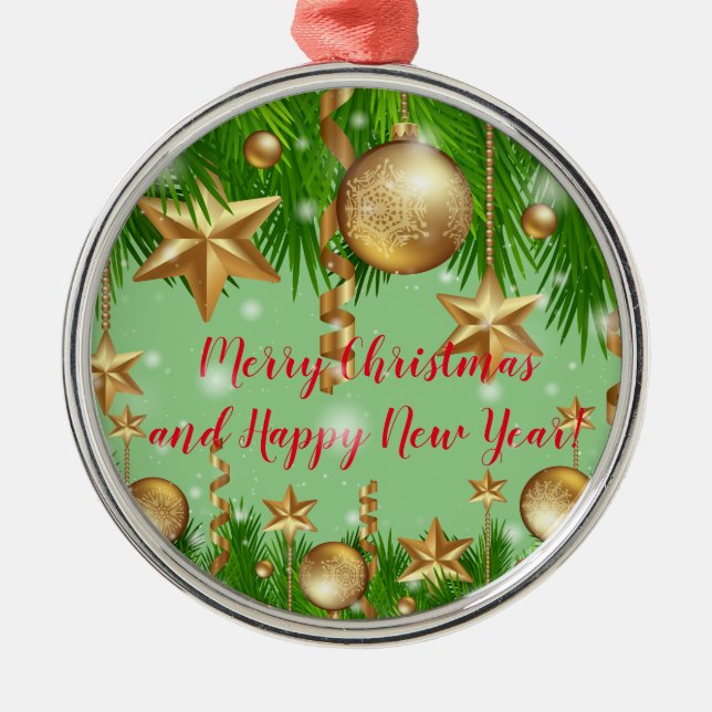 Urlaub Ornament Aus Metall (Vorne)