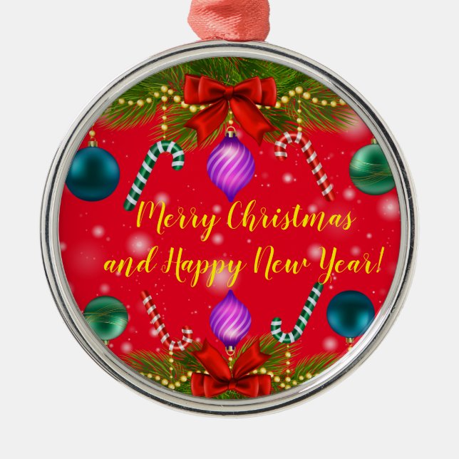 Urlaub Ornament Aus Metall (Vorne)