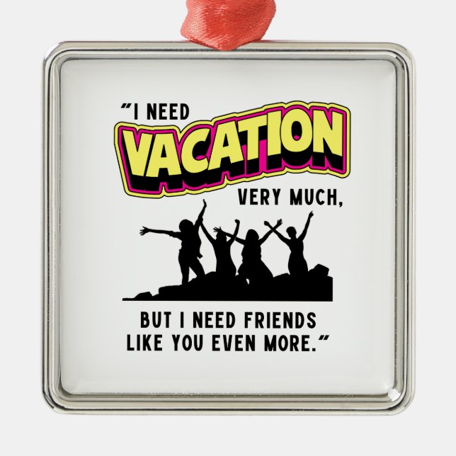 URLAUB ORNAMENT AUS METALL (Vorne)