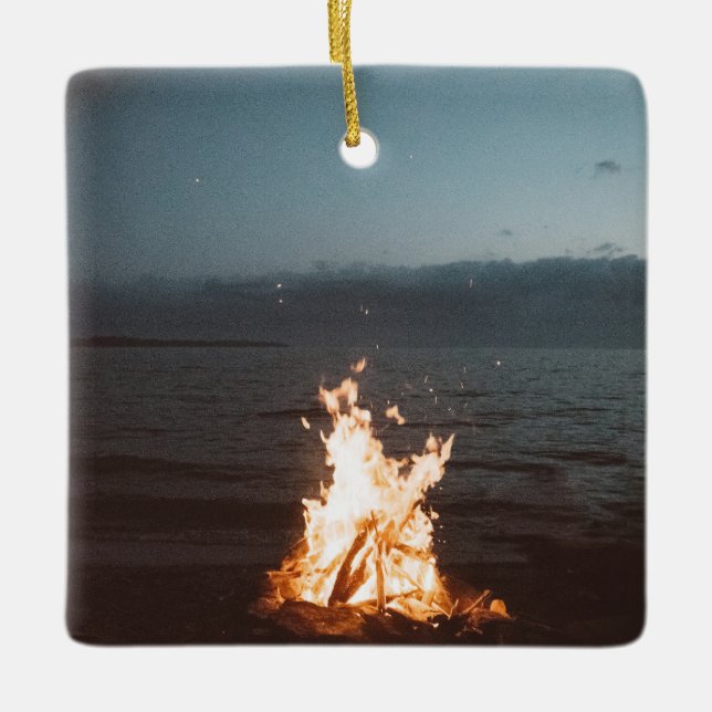 Urlaub Personalisiert, Familienurlaub maßgeschneid Keramikornament (Vorderseite)