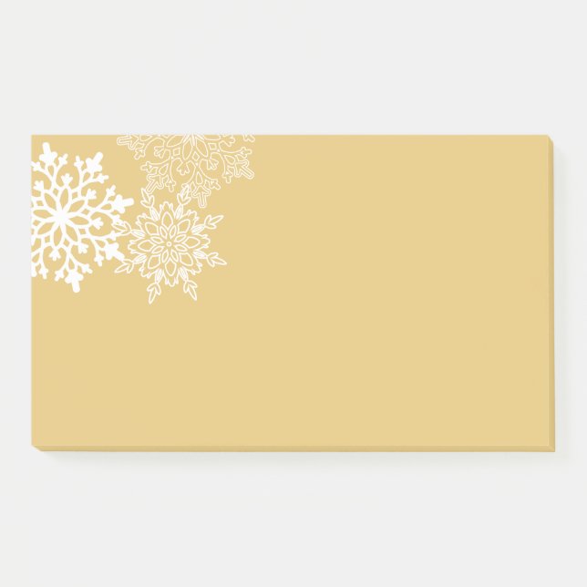 Urlaub Post-it-Notes-Schneeflocken Post-it Klebezettel (Vorderseite)