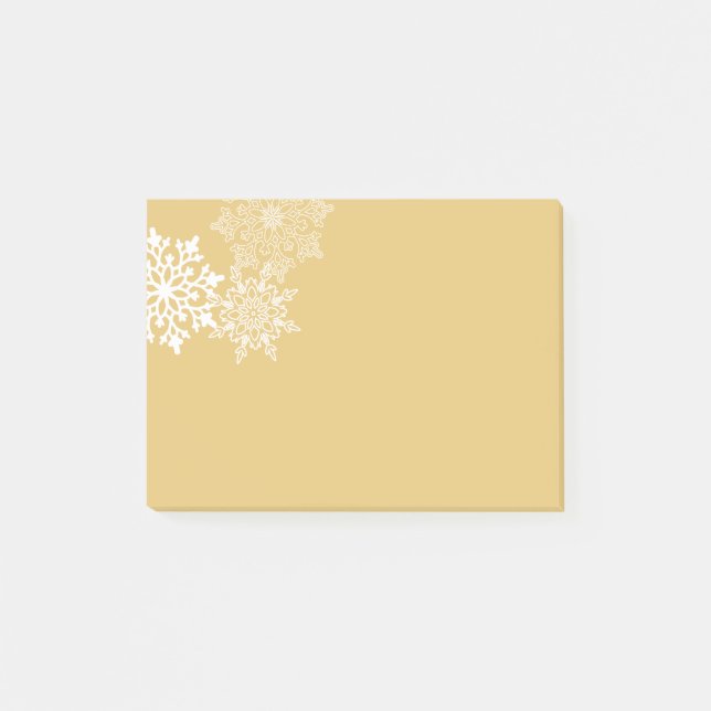 Urlaub Post-it-Notes-Schneeflocken Post-it Klebezettel (Vorderseite)