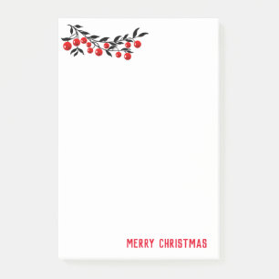 Urlaub Post-it-Notes-Winter Berries Post-it Klebezettel