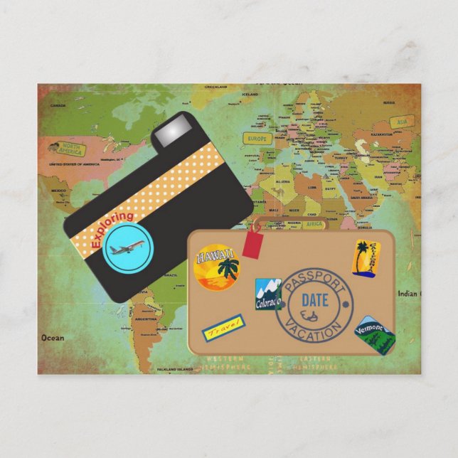 Urlaub Postkarte (Vorderseite)