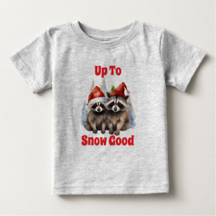 Urlaub Raccoons bis zum Schnee gut Baby T-shirt