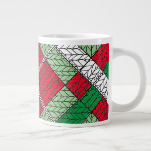 URLAUB RAUTE STRICK Große Tasse
