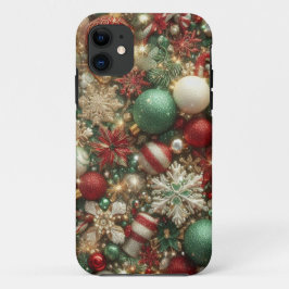 URLAUB ROTE GREEN GOLD SILVER ORNAMENTS Case-Mate iPhone HÜLLE