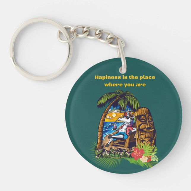 Urlaub Schlüsselanhänger (Vorderseite)