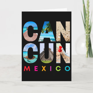 Urlaub Strand passende Familengruppe Cancun Mexiko Karte