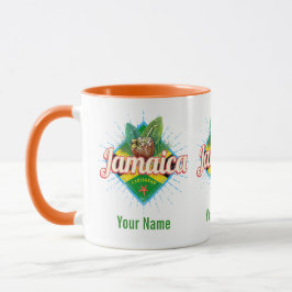 Urlaub unter der Vintagen Jamaika-Karibik-Retro-Fl Tasse